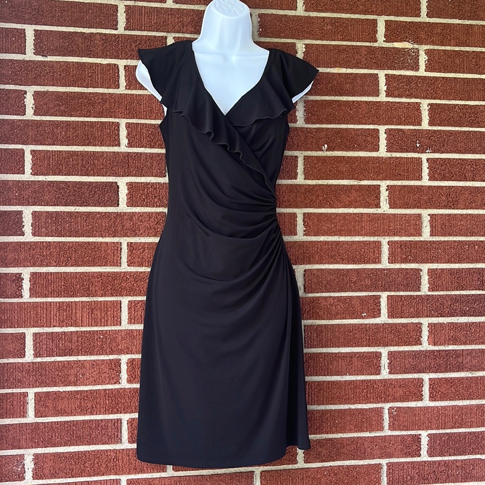 White House Black Market Rouched Cocktail Dress